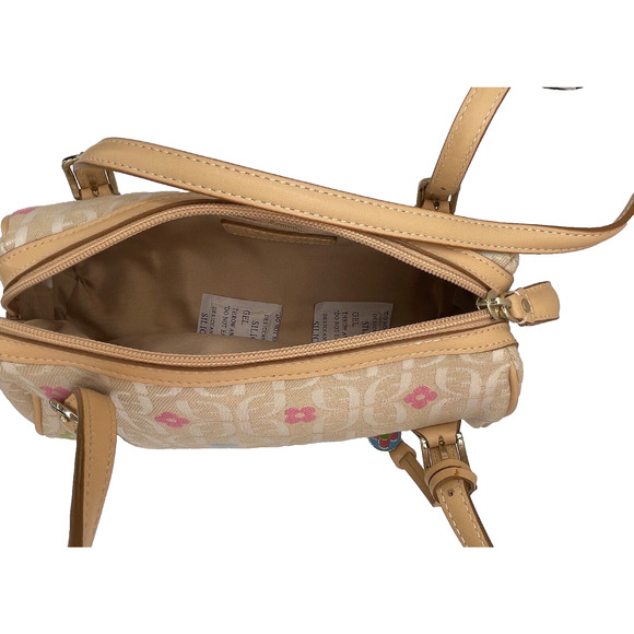 Y2K Fossil Pastel Mini Purse Leather Bottom - Picture 11 of 11